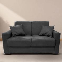 Imagem de Sofá Estofado 2 Lugares Sala Estar Recepção Mariana Suede Preto