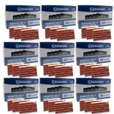 Imagem de Kit Refil Remendo com 9 Caixas Para Pneu Sem Câmara Macarrão 540 Unida