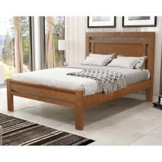 Imagem de Cama Paris para Casal Flex Imbuia  p/ Colchão 128cm ou 138cm Madeira M
