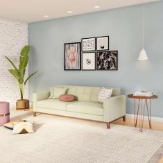 Imagem de Sofá 3 Lugares Alborg Capitonê Bege - Mobly