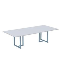 Imagem de Mesa De Reuni o Retangular 200x90cm Mr2000p25tub Cinza/azul D