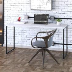 Imagem de Mesa Escrivaninha Dynamica Branco Chess/preto 11068 - Compace