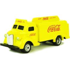 Imagem de Miniatura Caminhão Antigo Coca Cola Botle 1947 1/87 Amarelo