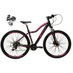 Imagem de Bicicleta Aro 29 Ksw Mwza 24v Câmbio Shimano Acera K7 Garfo Trava Freio a Disco - Preto/Rosa