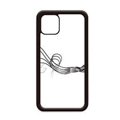 Imagem de Ilustração de polvo da vida marinha preta para iPhone 11 Pro Max capa para celular Apple