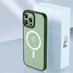 Imagem de Capa de carregamento sem fio magnética fosca translúcida para iphone 14 13 12 11 pro plus max capa dura sólida para pc, dg, para iphone 14