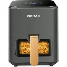 Imagem de Fritadeira Eletrica Airfryer 4.2L Com Painel Digital E 7 Predefinicoes, 110V 1200W, Deime, Cinza