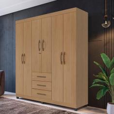 Imagem de Guarda Roupa com 6 Portas Jordão Nature
