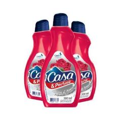 Imagem de Kit 3 Limpador Perfumado Casa Perfume Mistero Di Amore 500ml - Casa&Pe