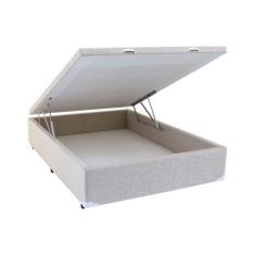 Imagem de Cama Box Viúva Com Baú Mega Chenille Lyon Com Pistão - 120X203 - Mega
