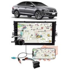 Imagem de Multimídia 9" Polegadas Vw Virtus Espelhamento USB Bluetooth + Chicote