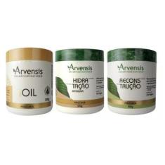 Imagem de Kit Arvensis Máscara 500G Tec Oil Hidratação Reconstrução