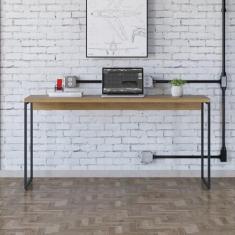 Imagem de Escrivaninha Estilo Industrial 150cm Dynamica Yescasa Lamina Mel/Preto