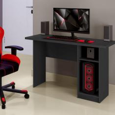 Imagem de Escrivaninha Multifuncional com 3 Prateleiras Carmolar Preto