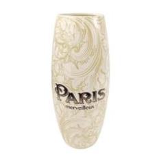 Imagem de Vaso Bege Decorativo Paris Merveilleux 30X11Cm Arabesco