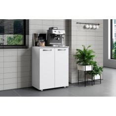 Imagem de Balcão de Cozinha 2 Portas Denver Branco - Aramóveis