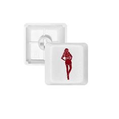 Imagem de Kit de atualização para jogos com teclado mecânico PBT da Red Fashion Beauty Woman