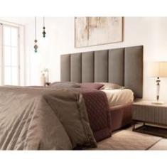 Imagem de Painel Cabeceira Cama Casal 1,60 Million Marrom - Comprar Moveis Em Casa