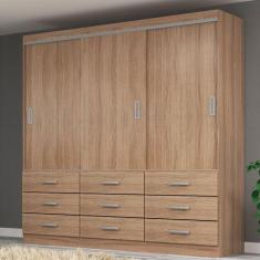 Imagem de Guarda Roupa Casal 3 Portas 9 Gavetas Isabela Demolição
