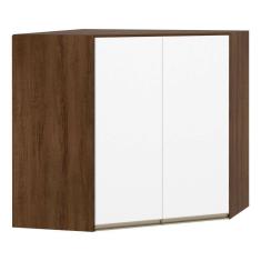 Imagem de Armário Para Cozinha Canto 2 Portas Dourado C/ Branco Polar