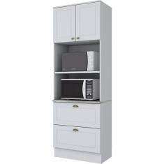 Imagem de Paneleiro Duplo com Torre Quente 2 Fornos Americana Henn Branco Fosco