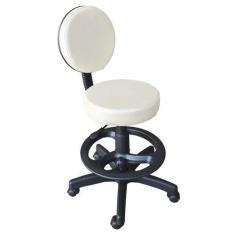 Imagem de Cadeira Mocho Giratório Com Aro Encosto Branco Facto For-Ty