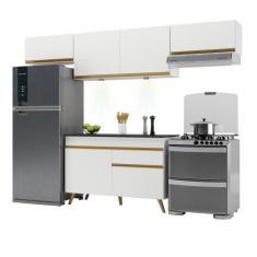 Imagem de Armário De Cozinha Compacta 260cm Com Leds Veneza Up Multimóveis V2022