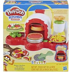 Imagem de Massa de modelar para pizza com carimbo e 5 cores não tóxicas Play-Doh