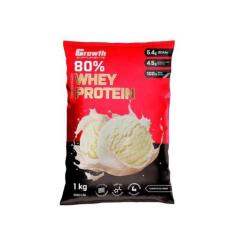 Imagem de 1 Whey Protein Concentrado (1Kg) - Sabor Sorvete De Creme - Growth