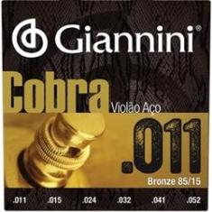 Imagem de Jogo De Cordas Giannini Violao Cobra Folk 0,11 Bronze Geeflk