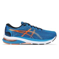 Imagem de Tênis ASICS GEL-Shogun 6 - Masculino - Azul com Laranja e Branco-Masculino