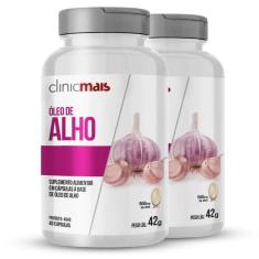 Imagem de Kit 2 Óleo De Alho 500Mg Clinic Mais 60 Cápsulas