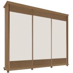 Imagem de Guarda Roupa Casal 3 Portas Doratto F08 Freijó/Off White - Mpozenato