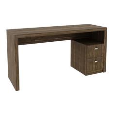 Imagem de Mesa com 2 Gavetas para Escritório Home Office ME4130 MDP Nogal G69 - Gran Belo