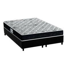 Imagem de Cama Box Queen: Colchão Ortopédico Probel D45/EP Advanced Tech2000 Plus + Base CRC Suede Black(158x198)
