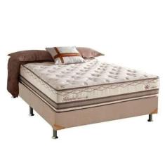 Imagem de Conjunto Box + Colchão Molas Maxspring Casal 138x88x71
