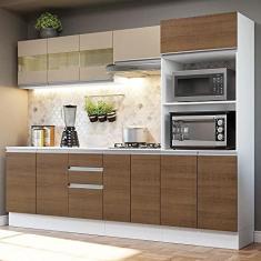 Imagem de Armário de Cozinha Completa 100% Mdf 250 cm Branco/rustic/crema Smart Madesa 02
