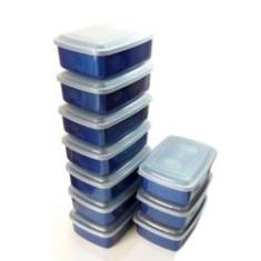 Imagem de Potes Herméticos De Plástico Para Alimentos Kit C/30 1000ml Coloridos