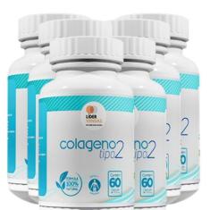 Imagem de Combo 6 Colágeno Tipo 2 Natural 60 Cáps 500Mg Articulações - Lider Ven