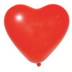 Imagem de Balão Coração Vermelho - 6 Polegadas - 30 Unidades