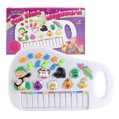Imagem de Teclado Musical Infantil Sons Fazendinha Brinquedo Diversão - Giftutil