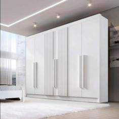 Imagem de Guarda-roupa Zeus Plus Ripado 06 Portas 06 Gavetas Branco