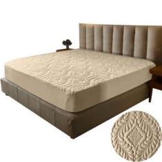 Imagem de Protetor Cama Casal Queen Colchão Box Matelado Varias Cores - Enxovais