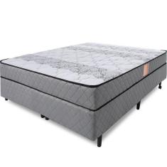 Imagem de Cama Box Colch o Casal Ortop dico Firme Espuma D33 Antial rgi