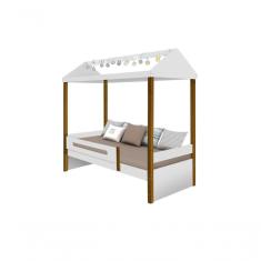 Imagem de Cama Casinha Sara Solteiro Montessoriana Com Led