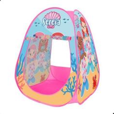 Imagem de Barraca Toca Infantil Dobrável Menina Sereia Fundo Do Mar - Dm Toys