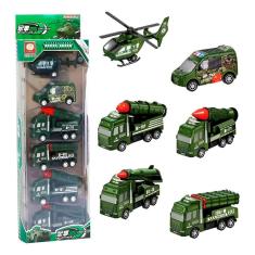 Imagem de Carrinhos Brinquedo Conjunto 6 Un Miniaturas Helicóptero