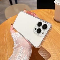 Imagem de Estojo de almofada de ar transparente para iPhone 14 13 12 11 Pro Max XS X XR 7 8 Plus Capa de silicone macio para proteção de mini lente, transparente, para iPhone13