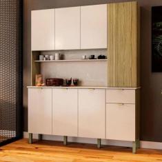 Imagem de Armário De Cozinha 8 Portas Riscatto Aaira Freijó Vanilla - Mais De Ca