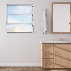 Imagem de Janela de Alumínio Basculante 60x60cm Fortline Branco